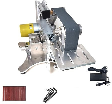795 Levigatrice for smerigliatrice a nastro abrasiva elettrica ad alta velocità in lega di alluminio ad alta velocità fai-da-te per la lavorazione del legno