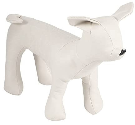 Agwuoetr Leder Hund Schaufensterpuppen Stehend Stellung Hund Modelle Spielzeug Haustier Tier Geschaeft Schaufensterpuppe S