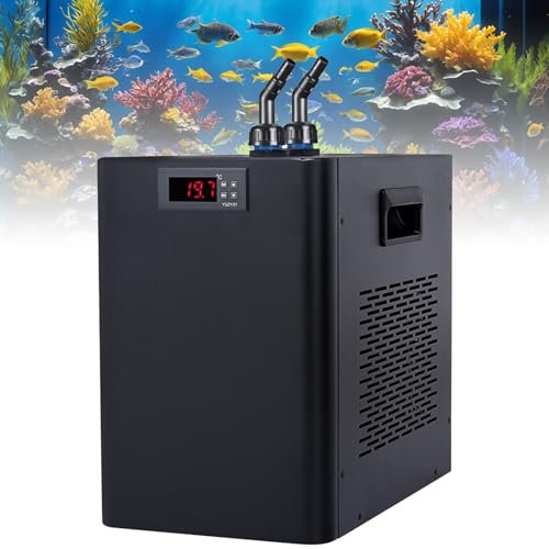 Enfriadores de Acuario Enfriador de agua hidropónico, enfriador de agua silencioso de 160L/300L/500L, enfriador de agua de inmersión fría, compresor de refrigeración de diseño silencioso par