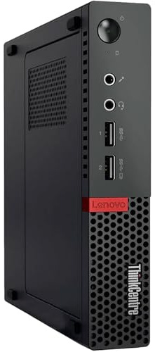 Lenovo Mini PC Desktop Computer ThinkCentre M910q Tiny, Intel Core i5-7500T Prozessor, 8 GB RAM, 240 GB SSD, Win 11 Pro (reconditionné)