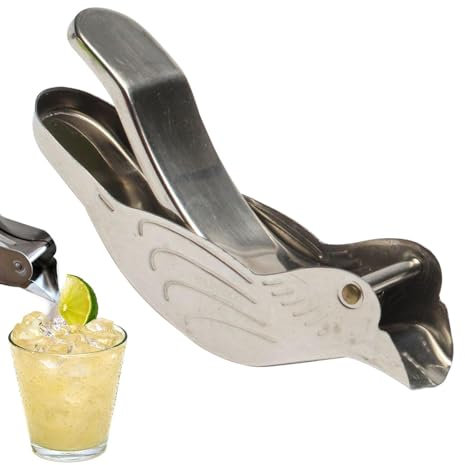 Exprimidor de limones – Exprimidor de limón manual portátil | Práctico exprimidor de lima con forma de pájaro | Exprimidor de cítricos de acero inoxidable para cítricos, lima, granada, utensilios de