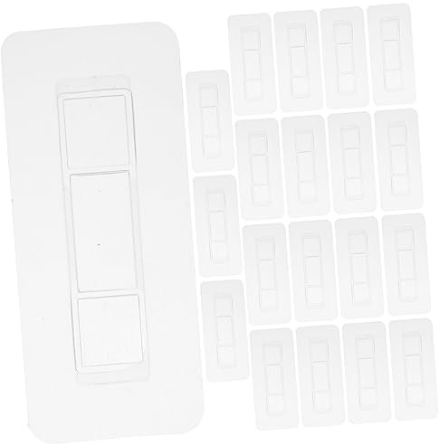 HAMPPLIES 20 pezzi Ganci Adesivi Trasparenti da Adesivi Resistenti per Cappotti Asciugamani e Chiavi Facile Installazione Senza Forare per Cucina Bagno e Ufficio