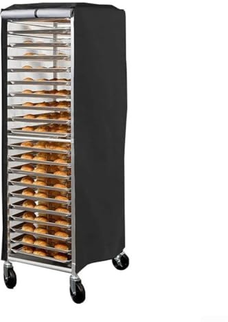Violiica Portapane antipolvere in tessuto 210D rivestito in argento con finestra trasparente in PVC, design di ventilazione a prova di umidità, per teglia da forno a 20 strati (B)