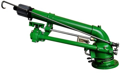 Arroseur agricole, Canon d'irrigation 2 Pouces, système d'arrosage Rotatif à 360° pour Grandes Surfaces — Idéal pour fermes, vergers, plantations de thé et Sylviculture.(A)