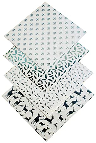 Faltpapier Silver X-Mas Motivpapier Papier zum Falten