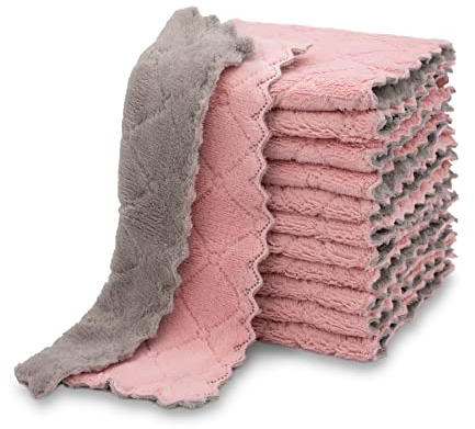 kimteny 12 Pack Dish Cloths for Washing Dishes