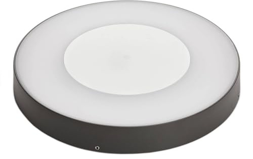 Lucande LED Deckenlampe aussen mit Bewegungsmelder, Deckenleuchte außen spritzwassergeschützt IP54 1x 25W Außenleuchte
