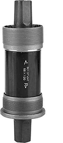 Alomejor Fahrradtretlager 118 120 122,5 124,5 127,5 Mm Stahlquarzlochachse für Vierkantspindelkurbel