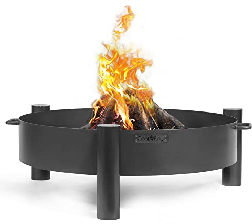 gartendekoparadies.de Feuerschale „Haiti“ Feuerstelle Gartendeko aus Stahl (60, Schwarz)