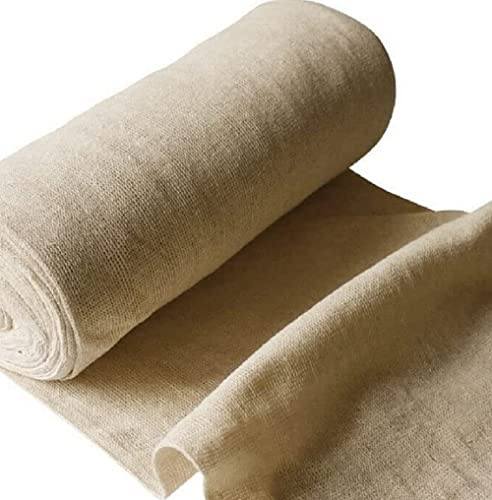 EQUIP247UK 100% Cotton Stockinette Roll 400g Ideal Cleaning and Car Polishing Cloth (Cream, 1)