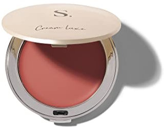 Cream Luxe Blush from Sculpted by Aimee Connolly (Peachy Pink) – 7g Vegan Multi-Purpose Blusher for Dewy Glow