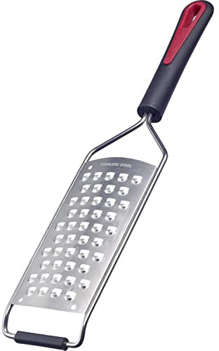 Westmark Reibe, Grob, Außergewöhlich scharfe Klingen, Inkl. Klingenschutz, Kunststoff/Rostfreier Edelstahl, Gallant Square, Schwarz/Rot/Silber, 29732270