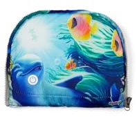 ergobag LED Zippie Schulranzen Zubehör Fronttasche Motiv Welten Grundschule, Unterwasser, Einheitsgröße, Casual | Schulranzen-Zubehör als Fronttasche mit Motivwelt für die Grundschule, inklusive blinkendem LED für mehr Sichtbarkeit
