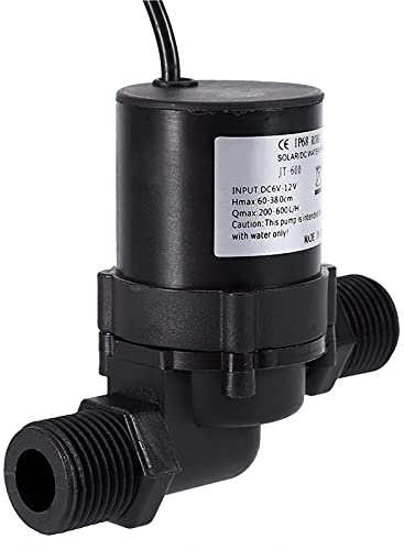 Bomba de Agua Caliente de 12V Circulación Solar Dc 12V Bomba de Circulación de Agua Solar Bombas sin Escobillas Motor de Circulación Bomba de Agua 600L H Ip68 Enchufe Impermeable