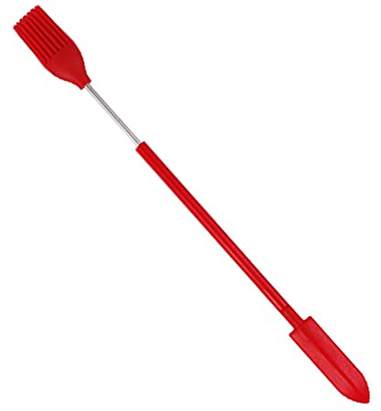 Sharplace 3 pièces maquillage mini spatules beauté outil de mélange cuisine minuscules spatules pour bouteille étroite, Pinceau Spatule Rouge