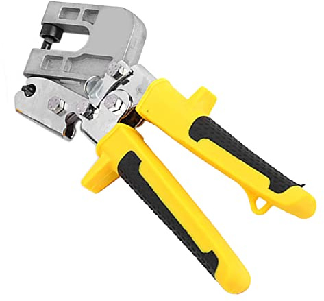 Keel Pliers, Metal Hole Punch Roofing Keel Riveting Clamp Easy Close Non Slip Smooth No. 45 Steel Ergonomic Time Saving for Woodworking
