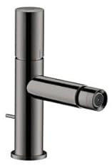 hansgrohe AXOR Uno Einhebel-Bidetmischer, Zerogriff, Zugstangen-Ablaufgarnitur, Farbe: Polished Black Chrome