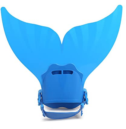 Trainingsschwimmflossen Schwimmflossen Meerjungfrauenflossen Tauchfüße Monoflosse Walschwanz Silikonflossen Schwimmausrüstung Zubehör ( Color : SKU-01-Blue , Size : 18x40CM )