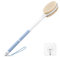 Body Shower Brush Back Scrubber: Anti Slip Long Handle Bath Brush with Stiff and Soft Bristles - Showering Exfoliator for Women, Men, Elderly (Blue)