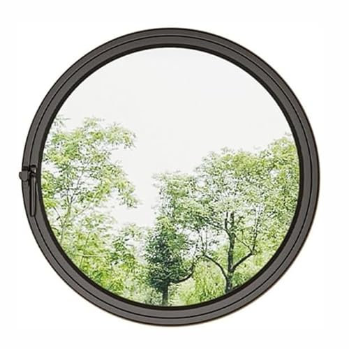 XPLKQXE Ventana Redonda Aluminio Empotrada Cobertizo, Ventanas Rotación 360° El Hogar, Ventana Ojo Buey Decoración Cocina, Vidrio Templado Transparente, Casa Juegos(18in)