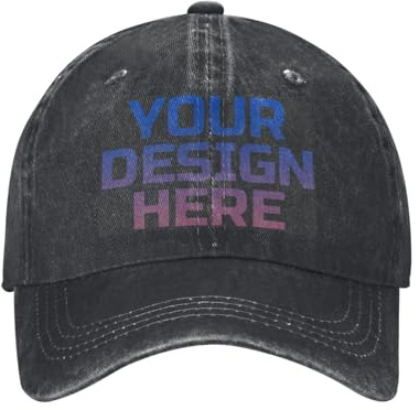 DOHXQM Benutzerdefinierte Baseball -Kappe Design Ihre eigenen Hüte Benutzerdefinierten Hats Logo Personalisierte Baseball Cap Benutzerdefinierte Hut Fügen Sie Ihr eigenes Design/Text/Fotos