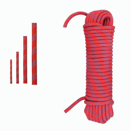 Tread star Polypropylen Seil 10mm-10M Rot Rope Polypropylenseil Outdoor TauwerkFlechtleine Textilseil Leine Nylonschnur Schnur Polyseil geflochten Rope (Rot, 10mm-10M)