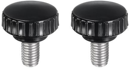 QUARKZMAN 2 Stück Rändelschraube mit Gewinde M10 x 16mm Rundkopfschraube | Rundgriffschraube Klemmknöpfe 30mm Handknöpfe Edelstahl 304 Daumenschrauben Spannschraube, Für Industrie Maschine, M10 x 16mm