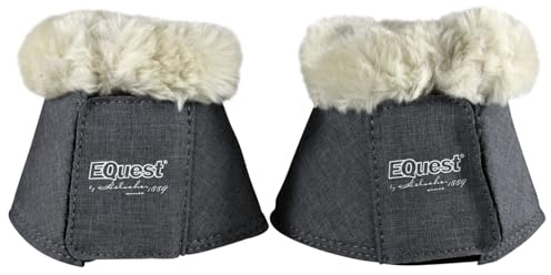 EQuest Campana per zoccoli Melange appositamente per Shetty, set da 2 (nero, shetty)