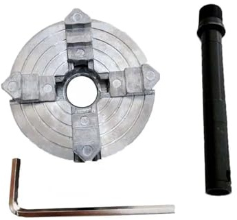 Mandrin à 4 mâchoires de haute précision Z011A for tour à métaux - Dos fileté M12x1 mm, accessoire de pince 1,8~56 mm/12~65 mm(4 Jaw Chuck Kit)