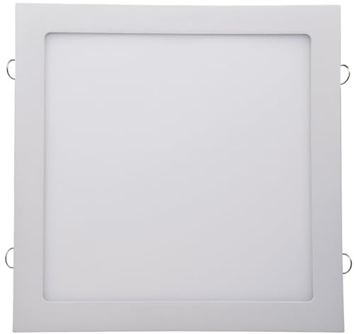 ChiliTec LED Panel quadratisch Deckeneinbau 30x30cm 20mm flach 230V 24W 2200Lumen inkl. Trafo Unterputz Montage 4200K Lichtfarbe neutralweiß Rahmen weiß
