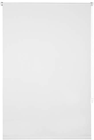 EUGAD Verdunklungsrollo ohne Bohren Thermorollo Klemmfix Seitenzugrollo mit gleichfarbige Zubehör und Beschichtung, Sonnen-, Sicht-Schutz usw. Klemmrollo für Fenster & Türen, Weiß 60x160 cm