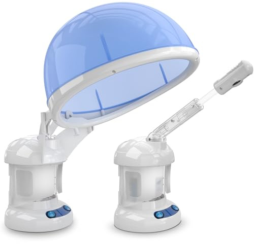 Hair Steamer Kingsteam 2 in 1 Ozone Facial Steamer, Design for Personal Care Use at Home or Salon Bar
