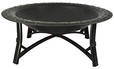 JJFIRE Brazier, Fire Pit Poêle À Charbon Brasero Maison Poêle Rôti Grillé Fer Forgé Fosses Barbecue Terrasse Jardin Chauffage Brasero (Couleur : Noir)