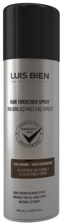 Luis Bien - Spray Correcteur pour Cheveux - Épaississant et Efficace pour l'anti-calvitie - Cheveux denses - 100 ml (Marron Foncé)