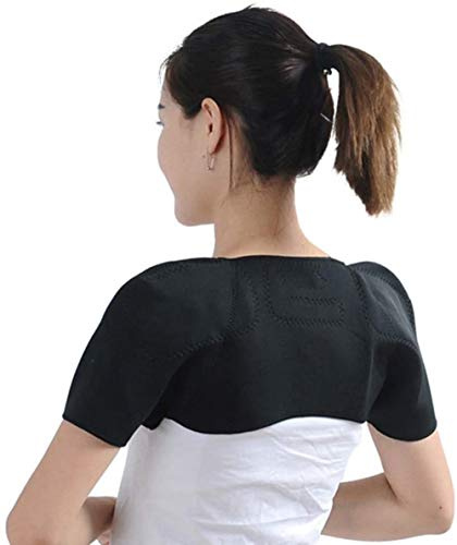 ITODA Schulterwärmer Thermo Schulterpolster Selbstheizend Schulterbandage Magnetotherapie Schulterstütze Schulterschutz Schulter Unterstützung Wärmetherapie Schulterstütze für die Gefrorene Schulter