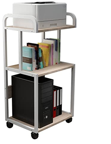 Soporte CPU Bajo Mesa Stand CPU Stand STAND de almacenamiento de impresoras múltiples de servicio pesado Soporte de la torre de host de PC de oficina en casa con ruedas Soporte para CPU ( Color : A )