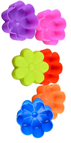 UPKOCH Moule à Gâteau en Silicone 12 Pièces, Moule à Muffins et Cupcakes | Compatible Chocolat et Gelée, Passe au Lave-vaisselle, Usage Micro-ondes, Lot de 12 pour Garçon et Filles Couleur Aléatoire