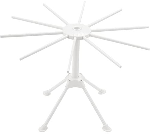 Wanjorlay SéChoir à Pâtes, Support de SéChage de Nouilles Pliable, Support de SéChoir à Spaghetti à 10 Bras pour la de Pâtes FraîChes