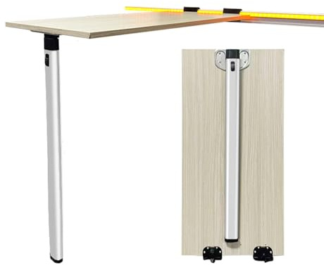 Dpofirs RV-Klapptischbein mit Gleitschiene für Wohnmobile, Wohnwagen, Wohnmobile, Yachten, Reisen, Camping, Verstellbare Tischhalterung aus Verdickter Aluminiumlegierung, Tragbar und