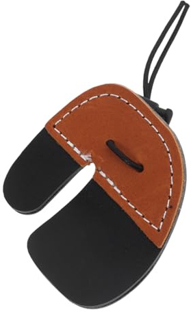 Vaguelly Leder Fingerschutz Für Bogenschießen Archery Finger Guard Für Rechts Linkshänder Komfortabler Und Praktischer Fingerprotektor Für Bogenschützen Und Anfänger