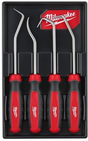 Milwaukee 4932480568 - Juego de Ganchos y ganzúas Resistentes (4 Piezas)