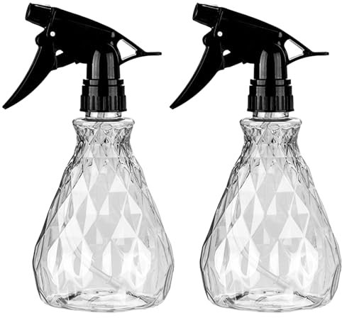 Vwoqiy 2 Piezas Botella de Aerosol, 500ml Botella de Spray Plástico Vacías, Botellas Atomizador de Agua, Botellas de Pulverización para Regar Plantas de Jardín (Transparente)