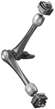 SMALLRIG 11 Rosette Magic Arm, HawkLock H21 Quick Release Structure, w 1/4-20 Screws and Anti-Twist Pins, for Monitors, Lights, Max Load Cpacity 3kg - 4489