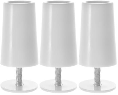 PRETYZOOM 3pcs Curtain Accessories Stopper for Blinds Roman Roller Accessories Buffer Stopper Roller Shutters Buffer Curtain Blinds for Windows Shutter Limiter Aluminum Alloy White