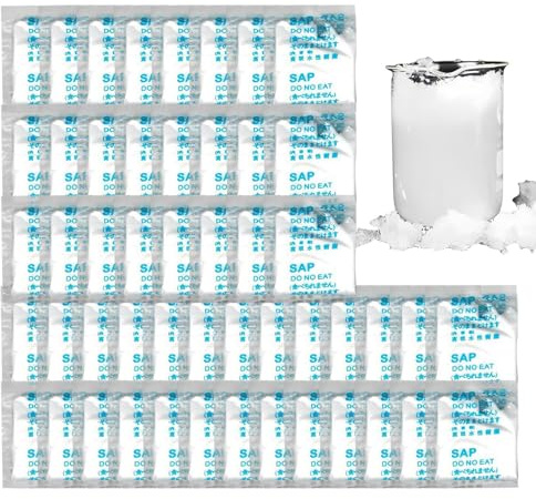 50pcs WC Koagulant Camping Tragbare Toilette Koagulant Toilette Koagulant für Camping Reisen Tragbares Camping Toilettengel Urin Absorbierendes Pulver Tragbares Toilettenpulver WC Absorbierendes