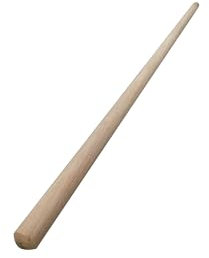 Wood Mop Stick, Mop Handle for Mop Head (120cm x 2.3cm), Broom Stick Pole for Floor Brush, Wooden Shaft Replacement for Rake, Mucking Out, Driveways, Pathways, Sweeping, Scrubbing Brush (2)