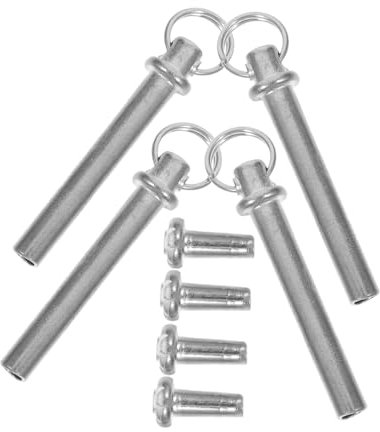 SHINEOFI 4 Sätze Faltfächer-nagelfächer-zubehör Niete Für Klappbare Lüfterachse Reparatursatz Für Papierfächer Faltbare Fächerwellen Aus Papier Nieten Für Handfächer Metall Silver