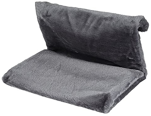 BUTORY Hängebett für Katzen, zum Aufhängen am Heizkörper aus Plüsch, Hängematte für Katzen, weich, warm, abnehmbar, waschbar, Hängematte für Katzen, Haustiere, Katzen, Kätzchen (Grau)