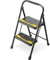 Urackify 2 Step Ladder, Heavy-Duty 150KG Capacity, Wide Anti-Slip Steps & Secure Handrail Compact, Folding Step Stool Portable Design for Home, Kitchen, Office, Pantry, Closet Use, Black
