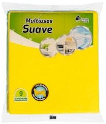 Genérico Bayeta Suave Multiusos Bosque Verde Paquete 9 ud. Pack 2